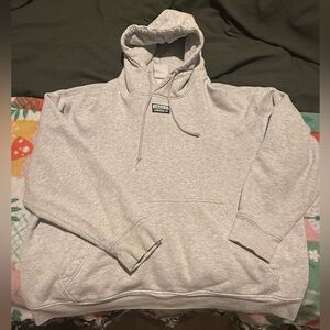 Adidas Womens Light Gray Hoodie Sweatshirt
